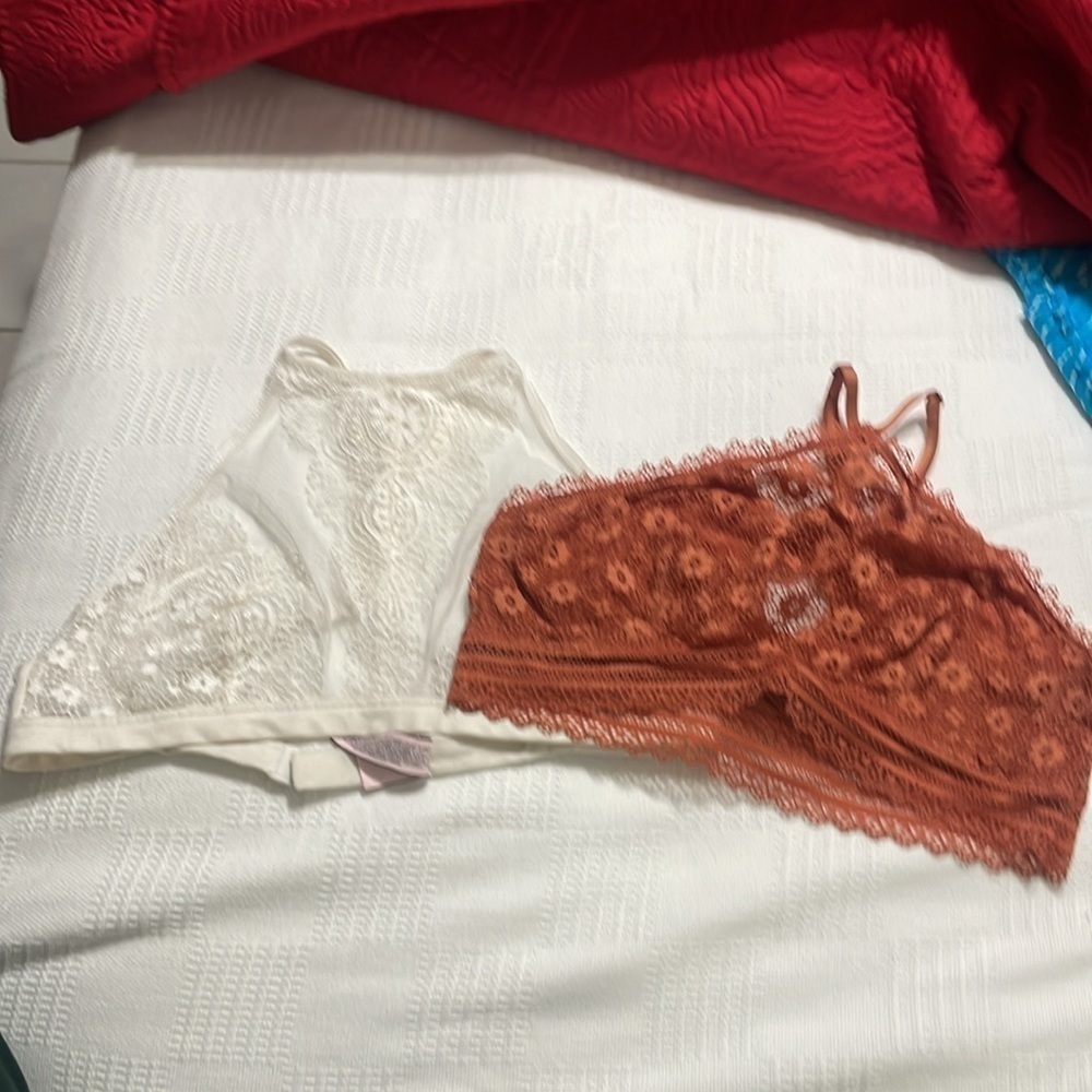 2 high neck mesh bras by Victoria Secret size M